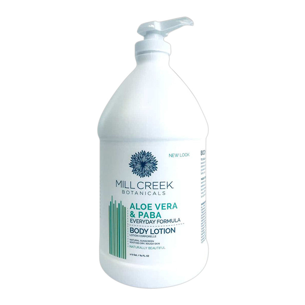 Mill Creek Botanicals Moisturizing Lotion Aloe Vera And PABA, 64 oz